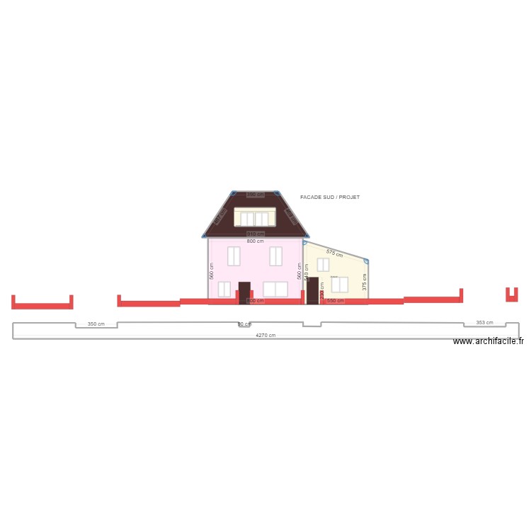MAISON ROSE PROJET V2. Plan de 0 pièce et 0 m2