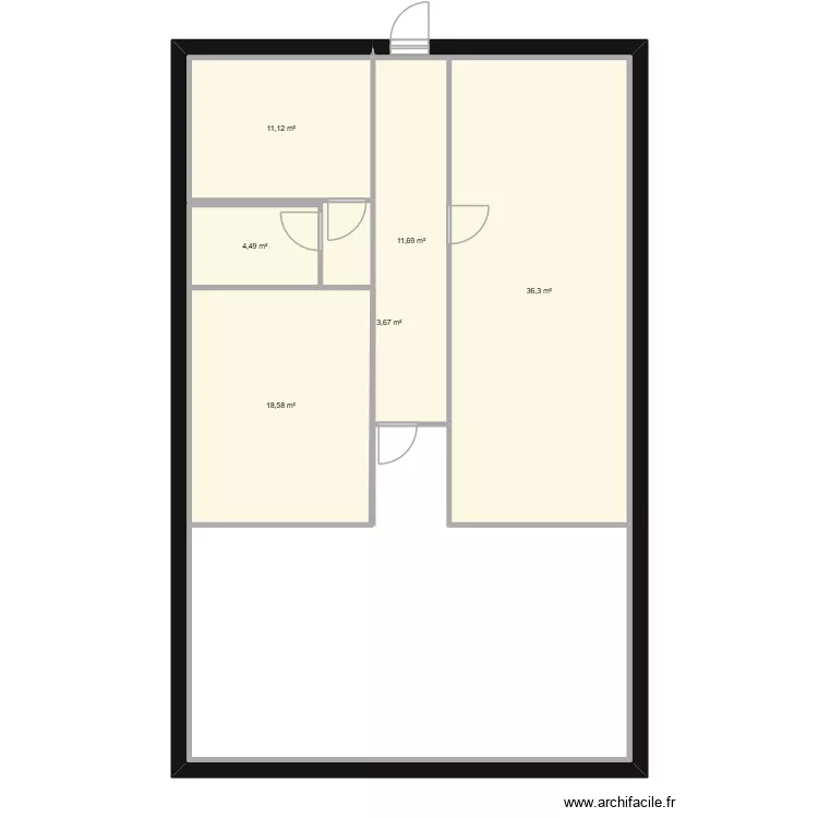 bottai 3. Plan de 6 et 86 m² bottai 3. Plan de 6 et 86 m²