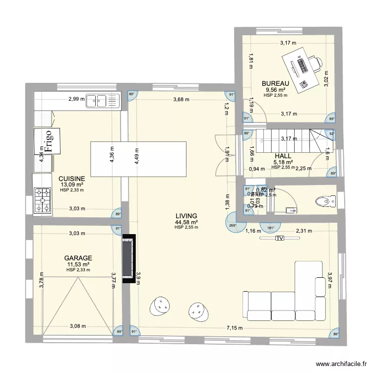 Rez Steph. Plan de 7 et 87 m² Rez Steph. Plan de 7 et 87 m²