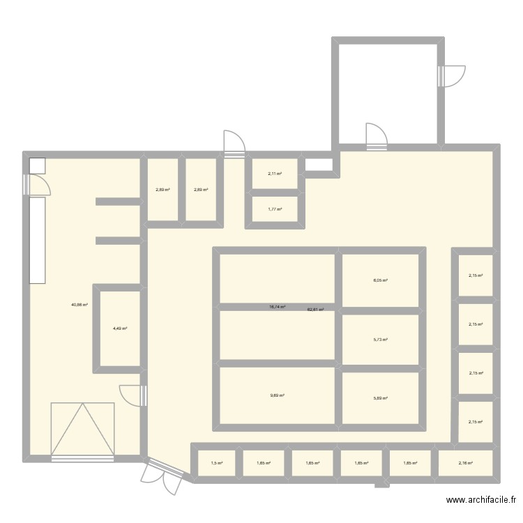 plans montaigne. Plan de 22 pièces et 237 m2