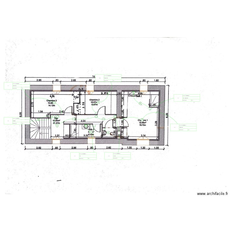 Etage BOURGEON ECL. Plan de 0 pièce et 0 m2