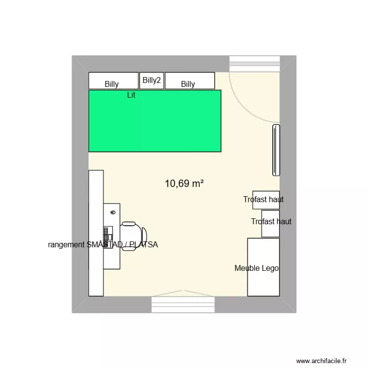 Chambre André 2. Plan de Chambre André 2. Plan de
