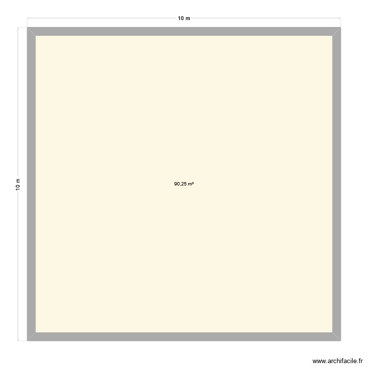 10x10. Plan de 0 pièce et 0 m2