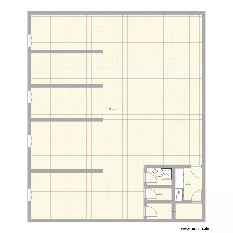 PLAN KINE. Plan de 5  et 212 m²