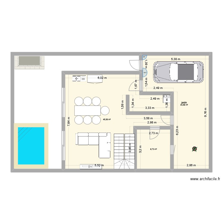 vicente lopez. Plan de 3 pièces et 92 m2