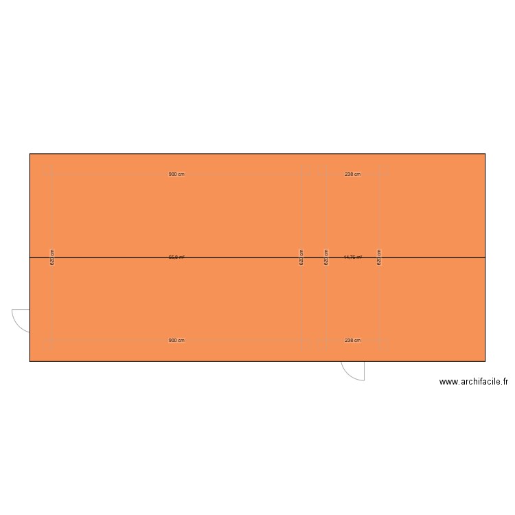 Garage. Plan de 0 pièce et 0 m2