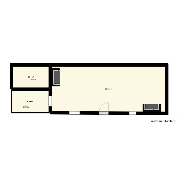 Tannay-petite maison. Plan de 