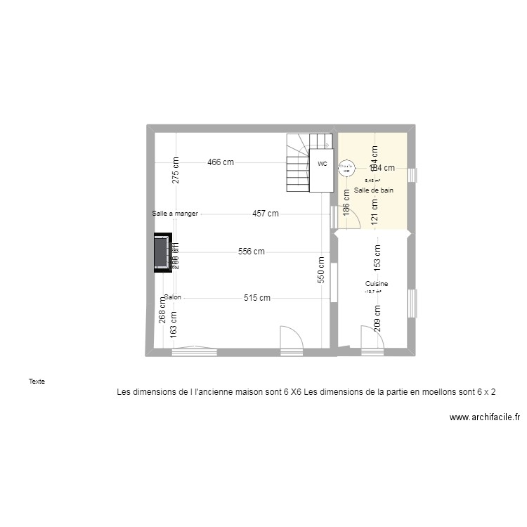 soane . Plan de 2 pièces et 18 m2