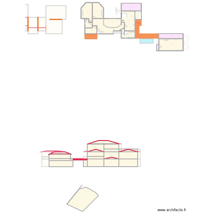 Plan 05 juillet 2025 V2. Plan de 118 pièces et 2058 m2
