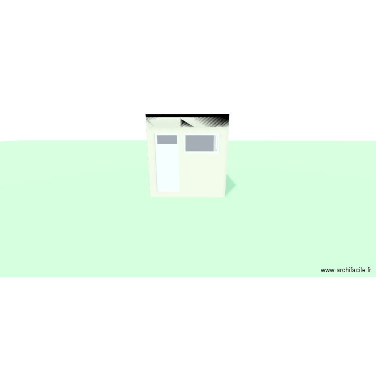 chantier Benjamin. Plan de 1 pièce et 4 m2