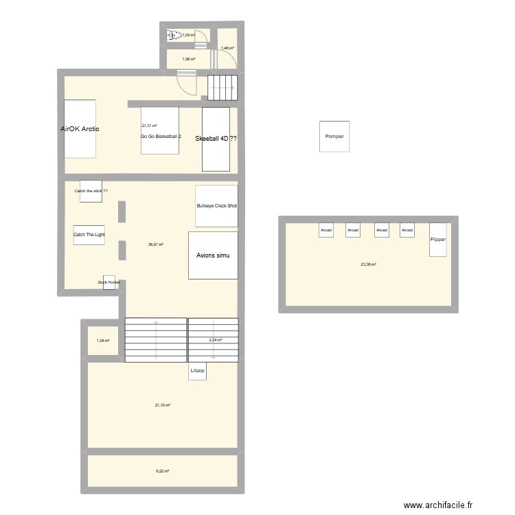 Nircade 2. Plan de 10 pièces et 126 m2