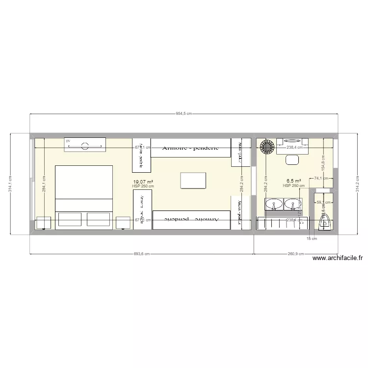 SUITE PARENTAL 2. Plan de 