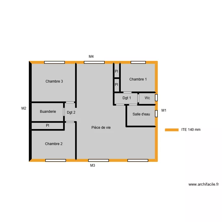 Herve audit saint hilaire. Plan de 11  et 27 m²