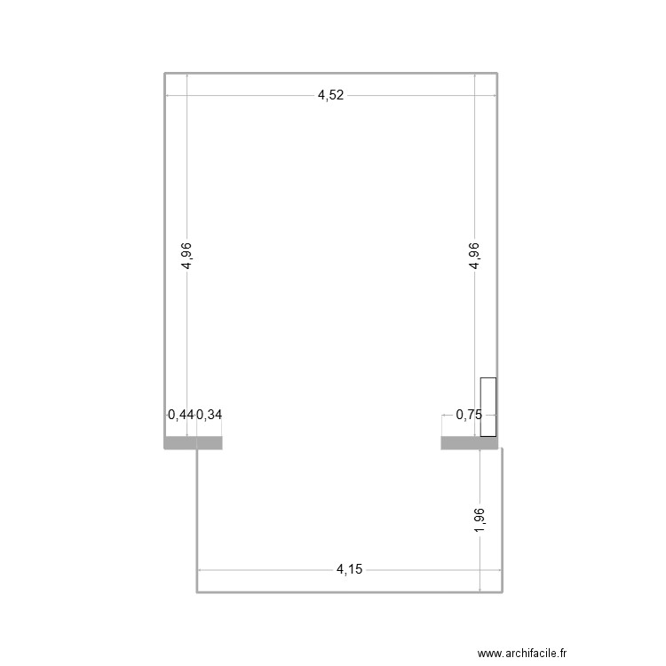 Appart. Plan de 0 pièce et 0 m2