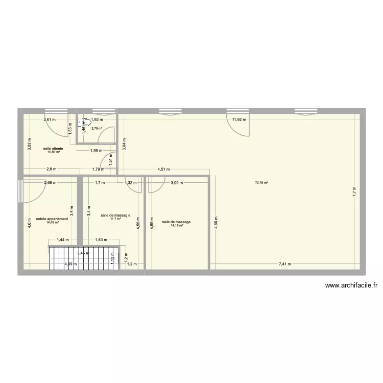 projet 2 cabinet kiner. Plan de 6 et 125 m² projet 2 cabinet kiner. Plan de 6 et 125 m²