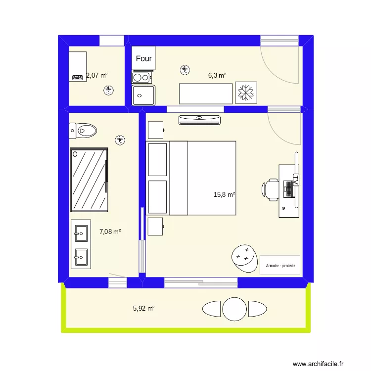 Lyon 1CH Hotel. Plan de 