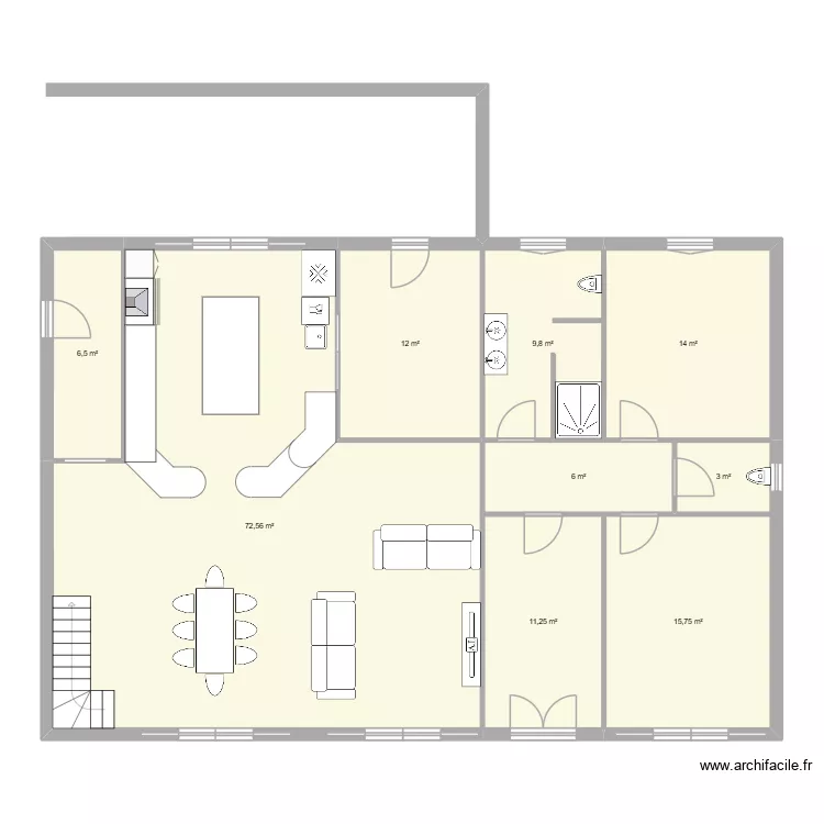 maison. Plan de 9 et 151 m² maison. Plan de 9 et 151 m²