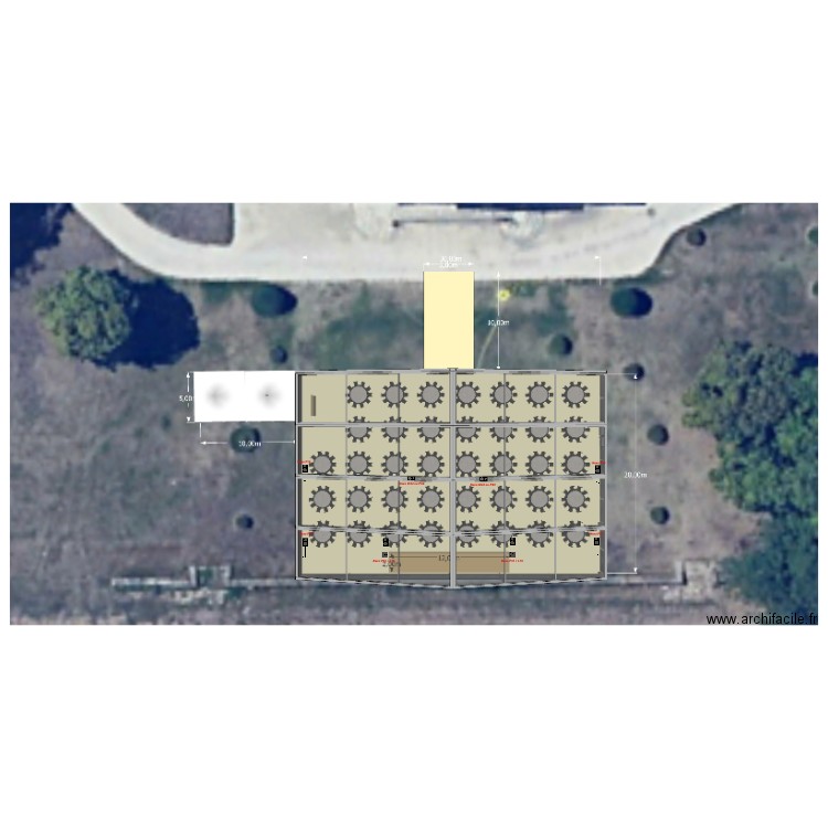 marquise NS. Plan de 0 pièce et 0 m2