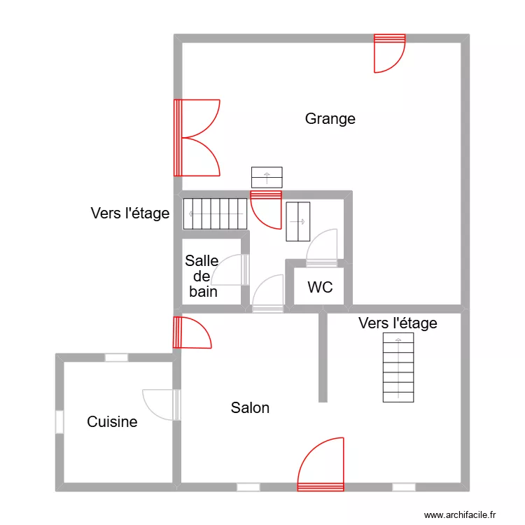 Palmer_plan. Plan de 5  et 90 m²