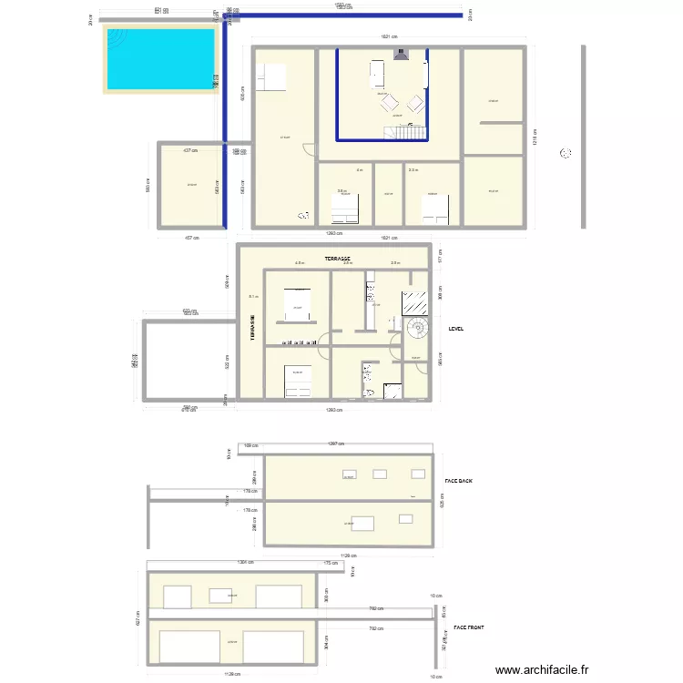 yahoue  1er etage. Plan de 
