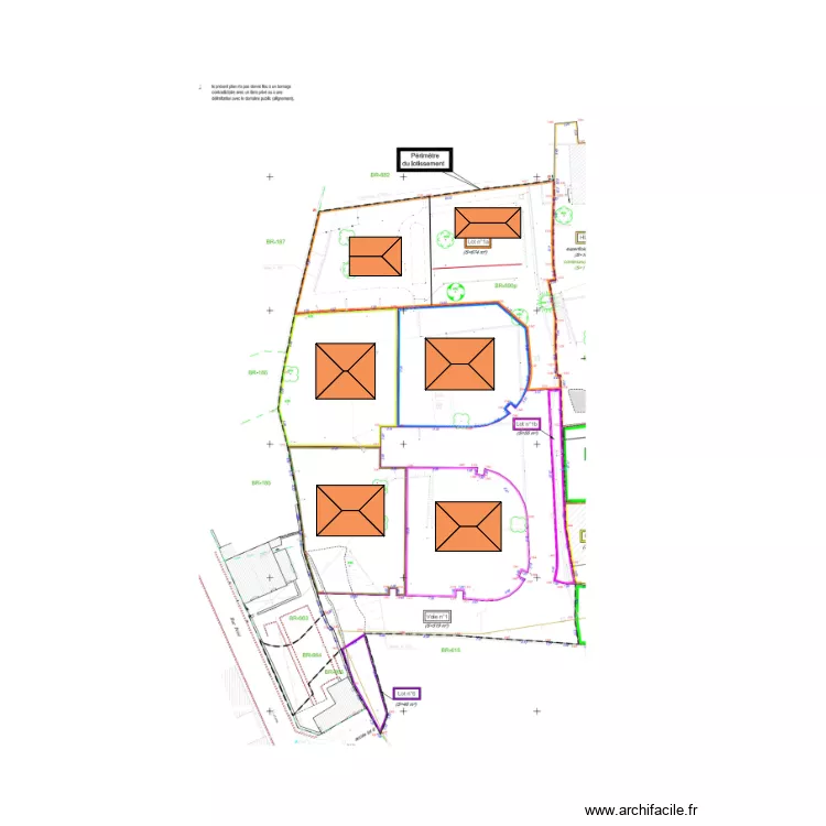 beauregard . Plan de 