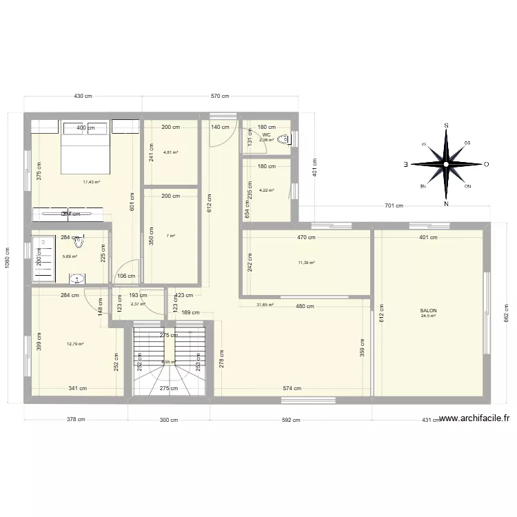 1 RDC MEUBLE . Plan de 