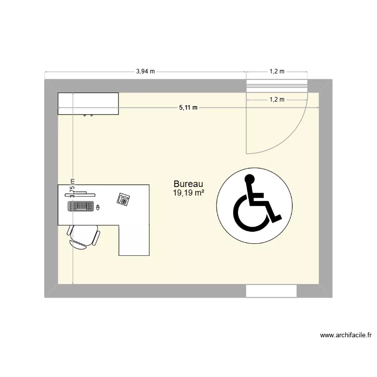 AN_TEST_01. Plan de 1 et 19 m² AN_TEST_01. Plan de 1 et 19 m²