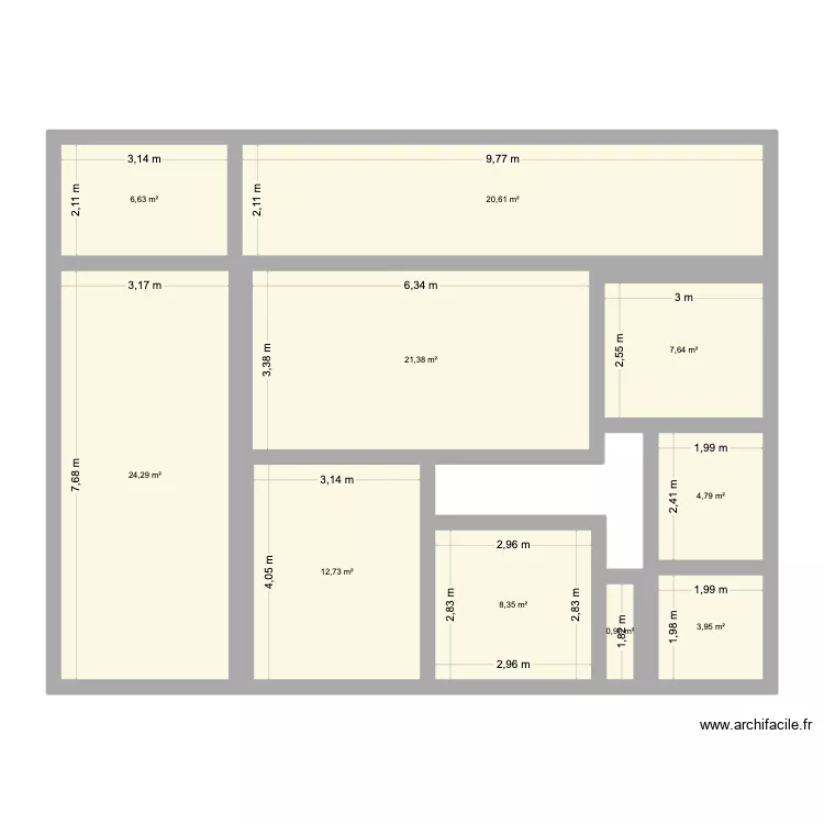 PLAN MAISON 1. Plan de 10 Pièces et 111 m² PLAN MAISON 1. Plan de 10 Pièces et 111 m²