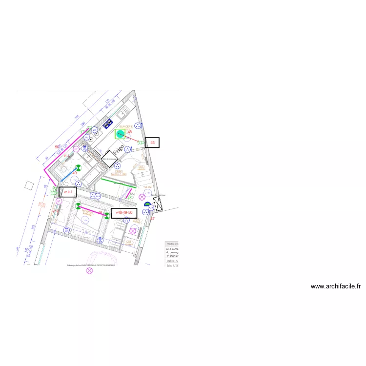 buanderie chambre sous sol 1223 v3. Plan de 