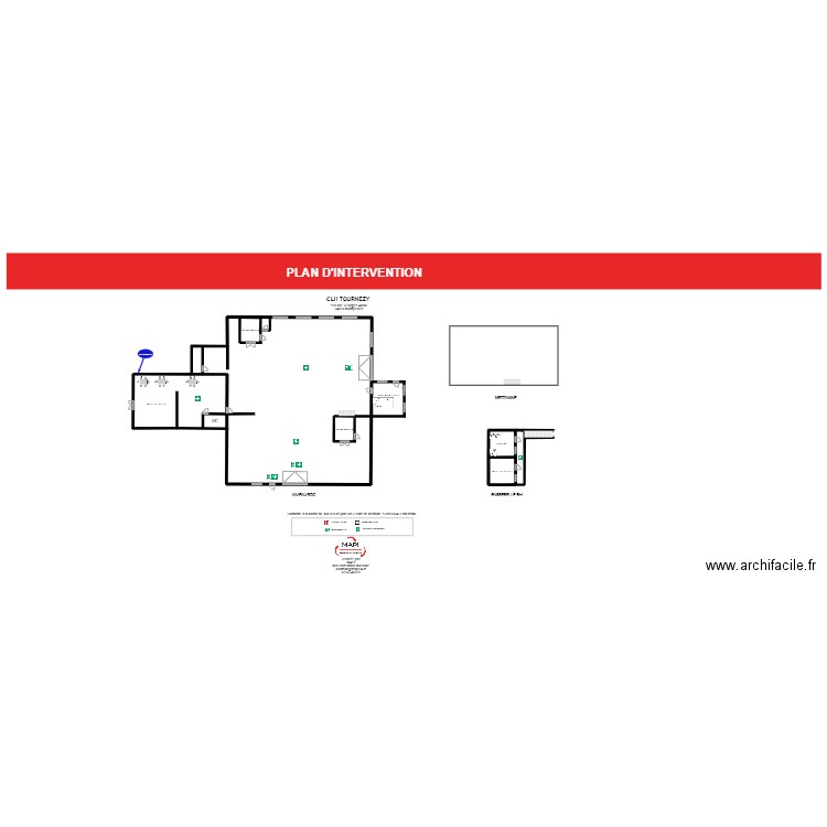 CLH BAt atelier 2. Plan de 2 pièces et 46 m2