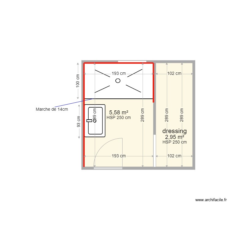 sdb maison. Plan de 0 pièce et 0 m2