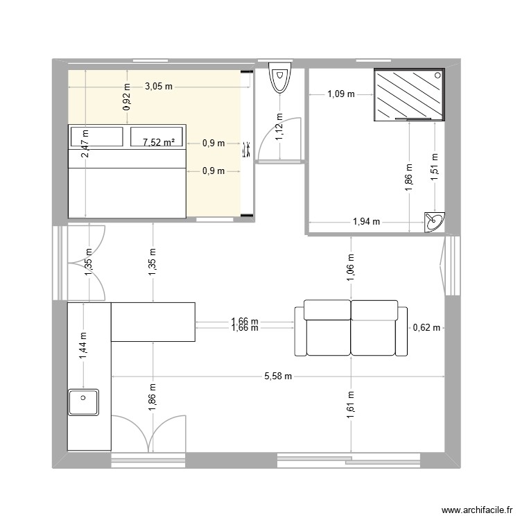 debut. Plan de 0 pièce et 0 m2