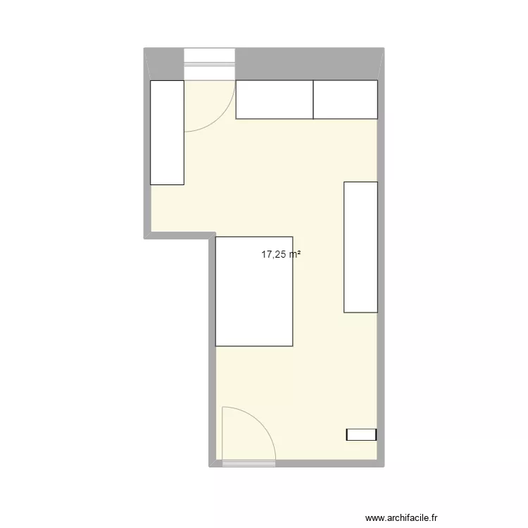 Atelier clo. Plan de 