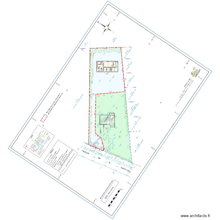 Projet. Plan de 10 pièces et 180 m2