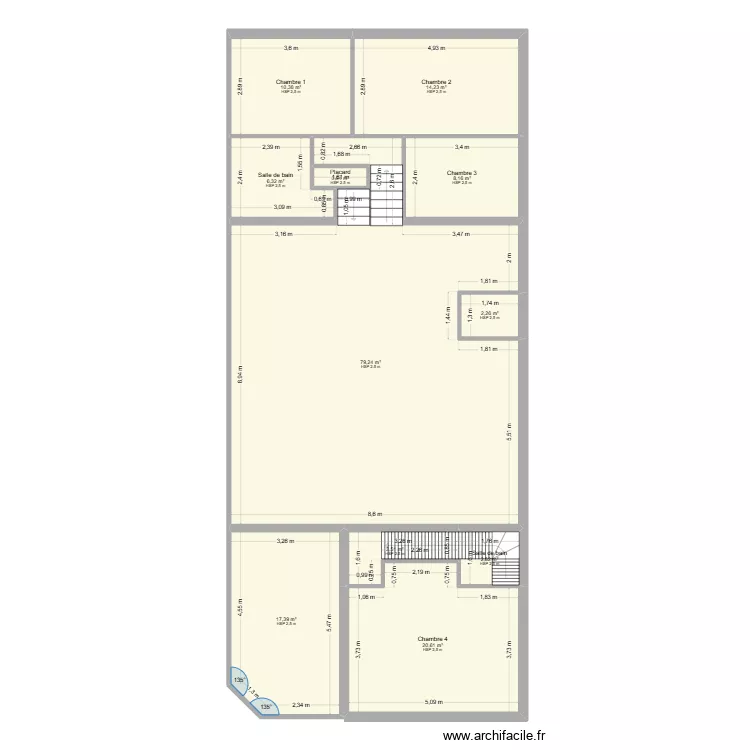 LM INVEST. Plan de 15  et 192 m²