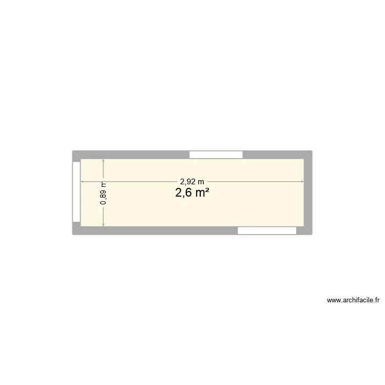 couloir lorenzo. Plan de 1 pièce et 3 m² couloir lorenzo. Plan de 1 pièce et 3 m²