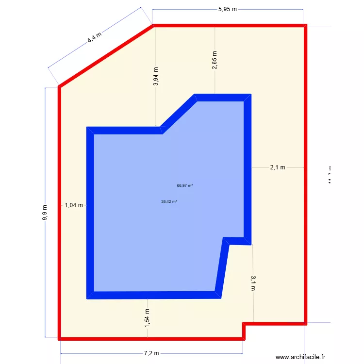RICHARD pisicne. Plan de 2  et 151 m²