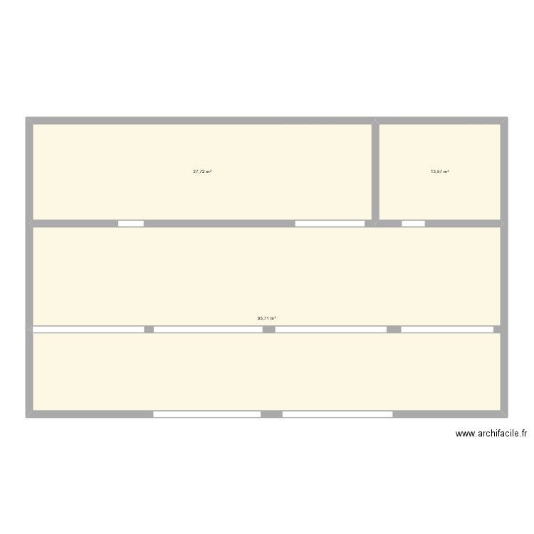 LAMBERTON 1. Plan de 3 pièces et 147 m2