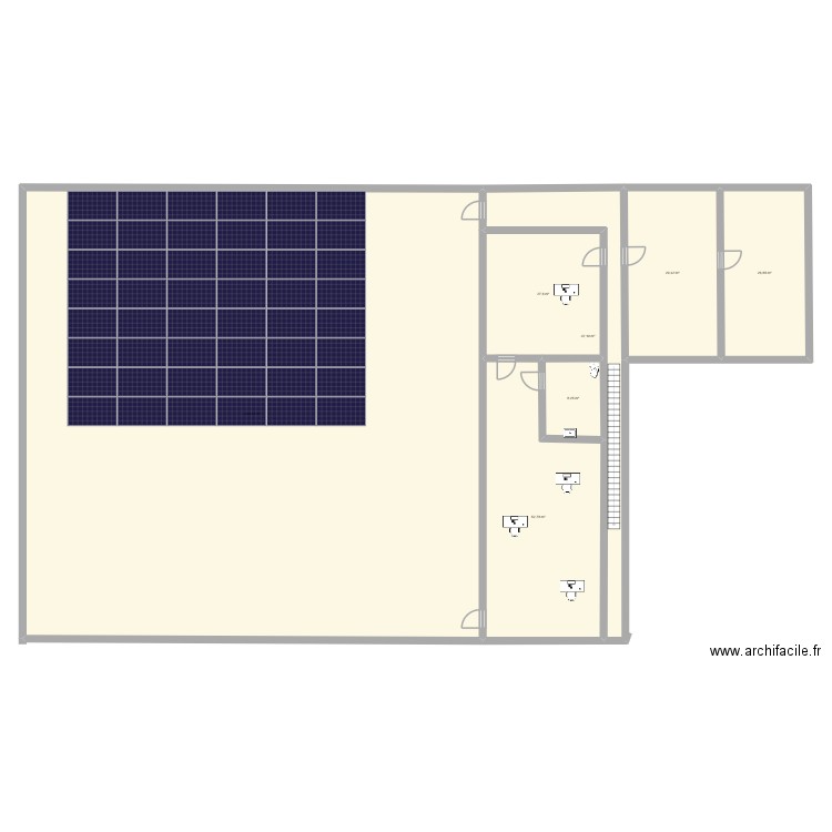 ilustration. Plan de 7 pièces et 563 m2
