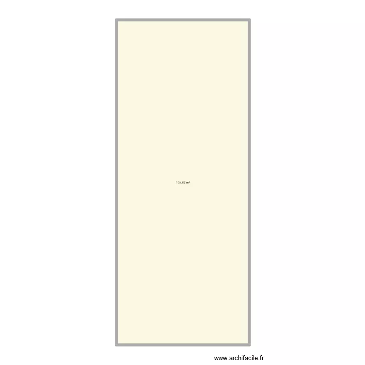 salle tuyauterie 100 m2 vide. Plan de 