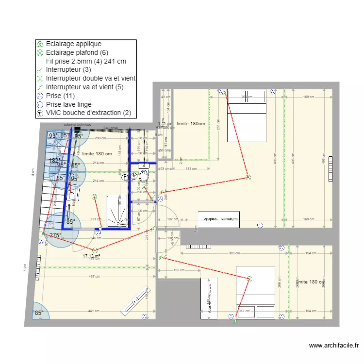 HURTAUD - Saint Gervais ETAGE NOUVEL AMENAGEMENT. Plan de 12  et 74 m²