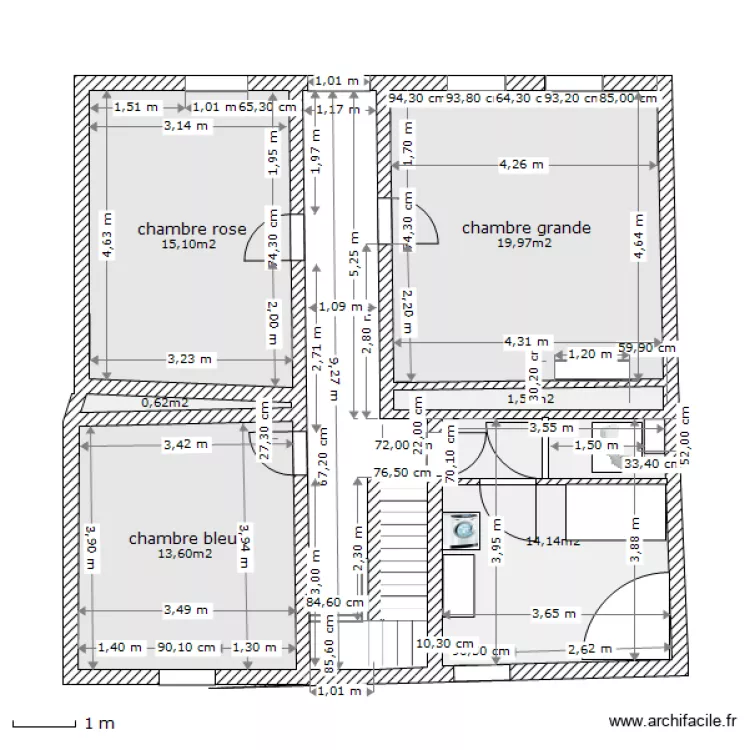 hombourg_1etage_sdb5. Plan de 