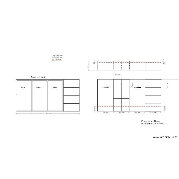 Dressing 4. Plan de 0 pièce et 0 m2