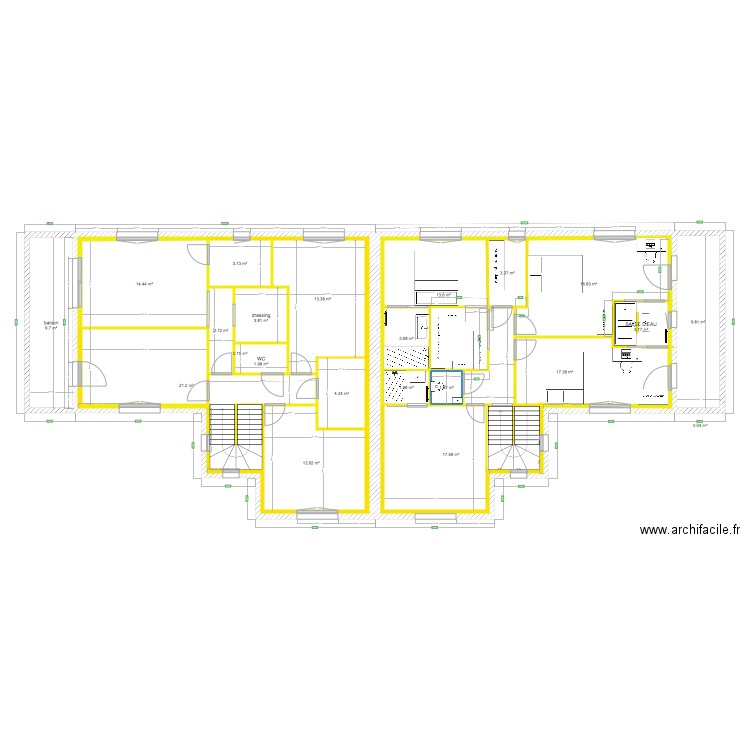 SAINT JULIEN étage . Plan de 0 pièce et 0 m2