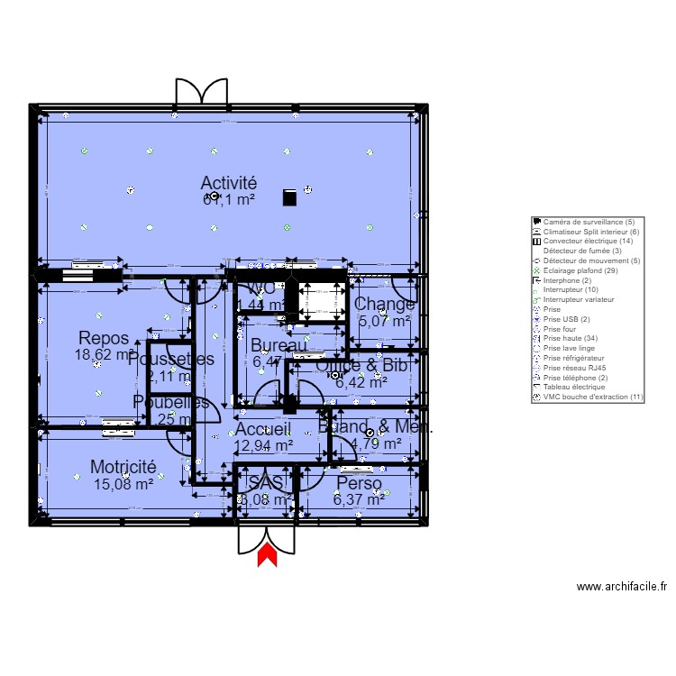 92 PUTEAUX Projet 2 elec. Plan de 0 pièce et 0 m2
