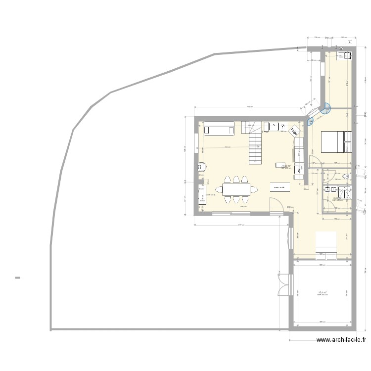 laturballe15. Plan de 3 pièces et 94 m2