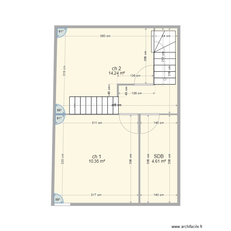 étage 1. Plan de 0 pièce et 0 m2