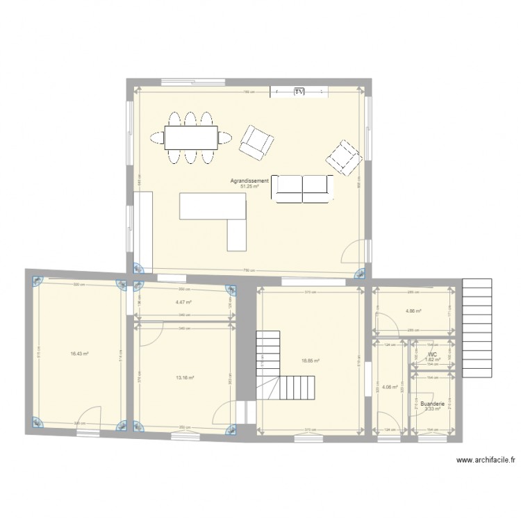 Septmonts. Plan de 0 pièce et 0 m2