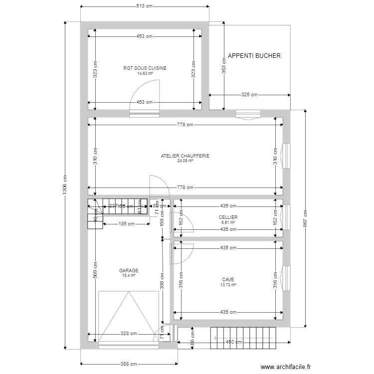 HERESBACH RDC. Plan de 0 pièce et 0 m2