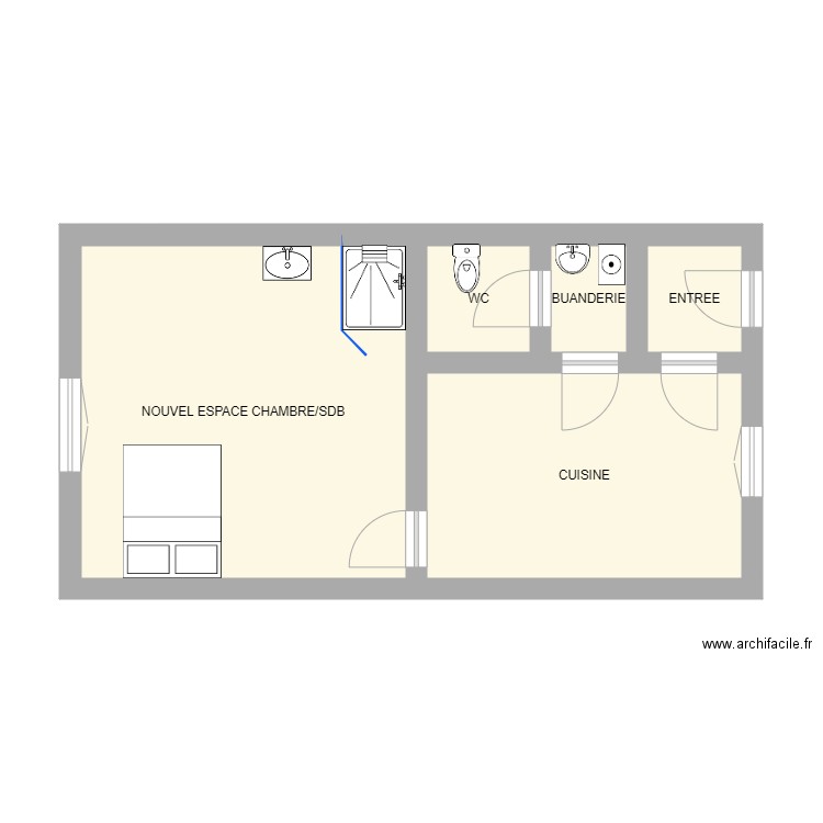 SALLE DE BAIN STUMPF 1. Plan de 0 pièce et 0 m2
